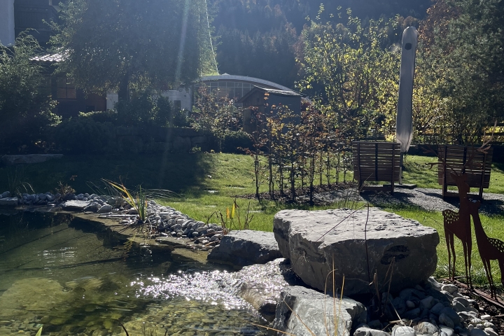 Tauchteich zur Abkühlung