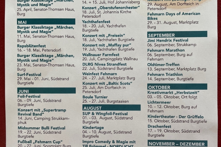 Veranstaltungshighlights 2025