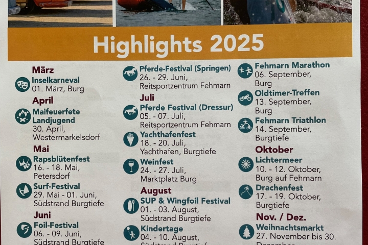 Veranstaltungshighlights 2025