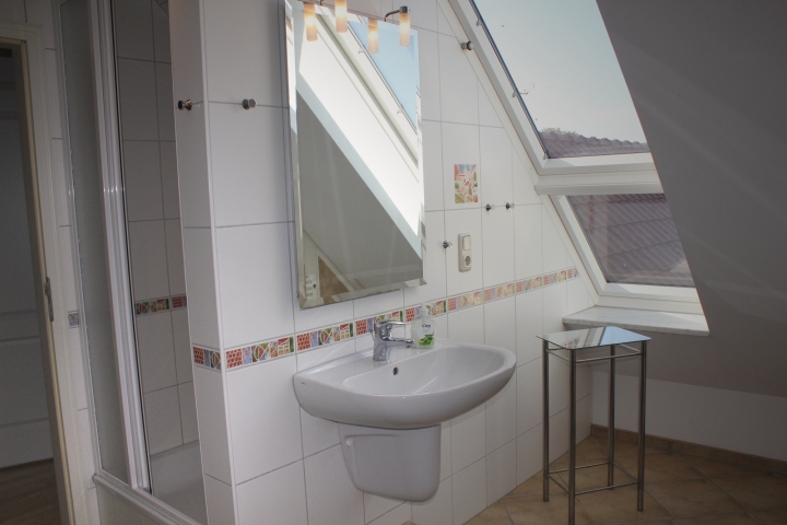 Dusche im Bad