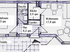 Grundriss der Ferienwohnung Haus Dorothee