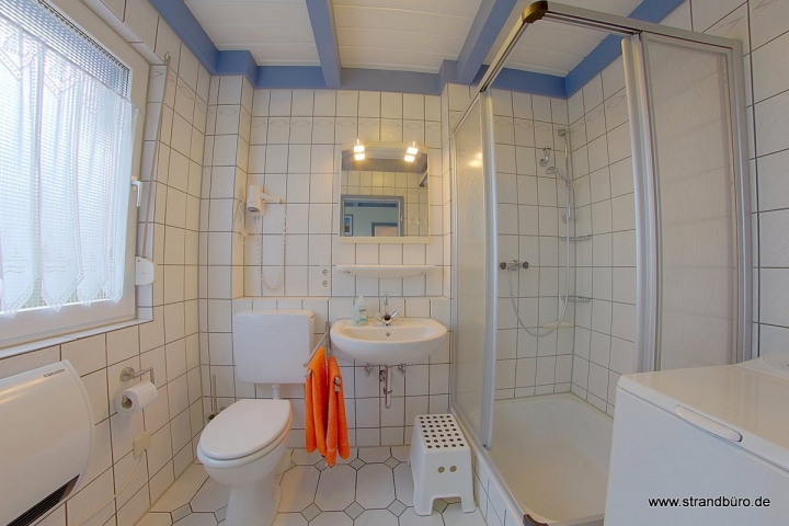 Badezimmer im Erdgeschoss.