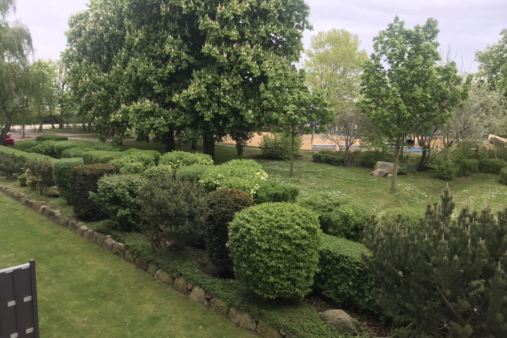 Blick vom Balkon