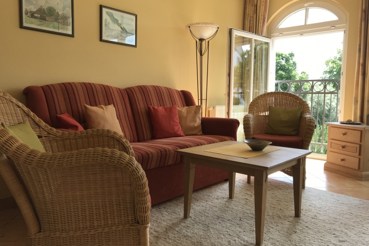 Sitzecke mit Schlafsofa