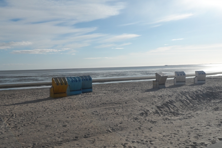 Am Strand in den Abendstunden