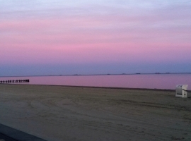 Ein schöner Abend am Strand 