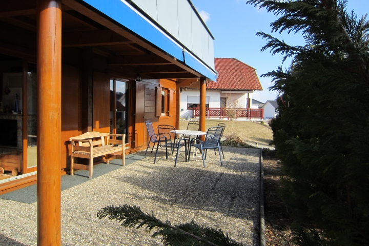 Ferienwohnung im Haus Amann | Vom Wohnbereich auf die Terrasse