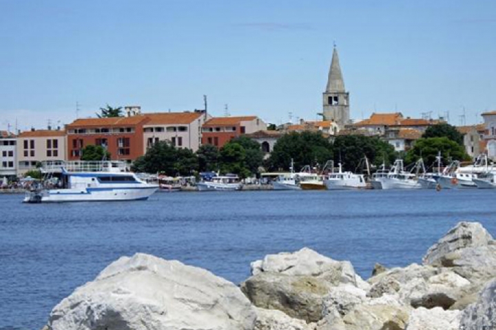 Hafen von Porec in Istrien