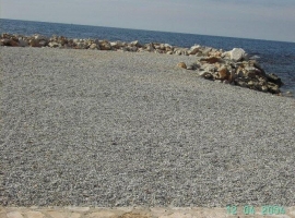 Strand in Porec in Istrien 