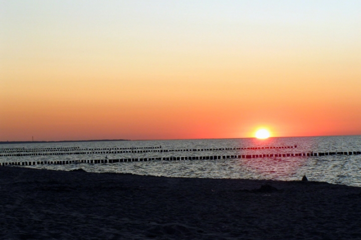 Sonnenuntergang nur 500 m entfernt