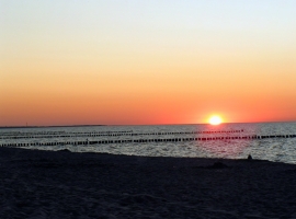 Sonnenuntergang nur 500 m entfernt