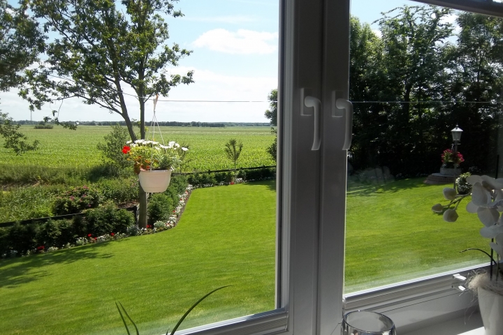 Blick aus dem Wohnzimmerfenster