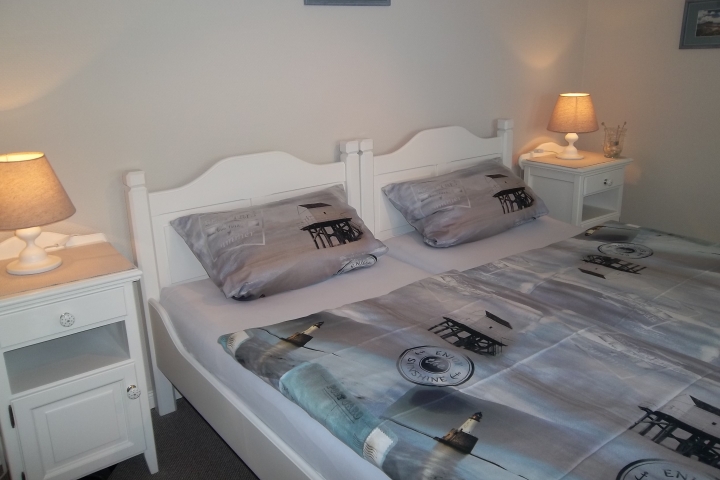 Blick ins Schlafzimmer