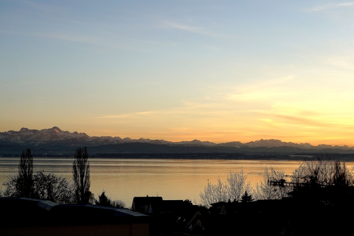Abendstimmung  - mit Blick auf den Säntis