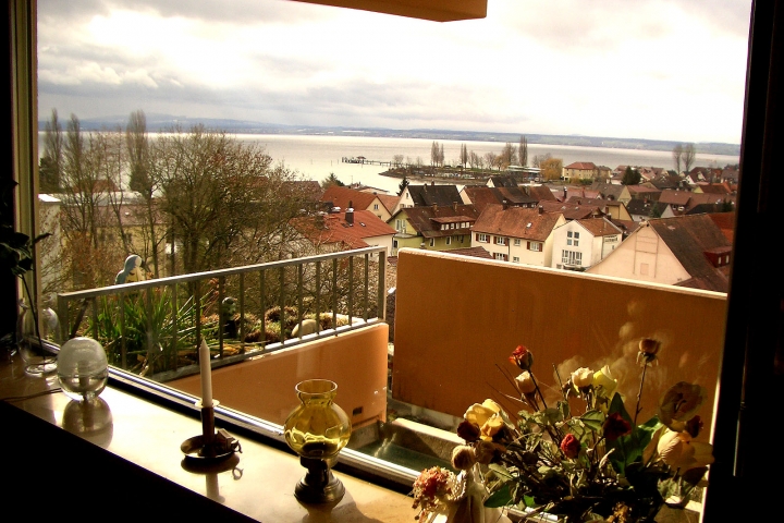 Herrlicher Ausblick vom Balkon 