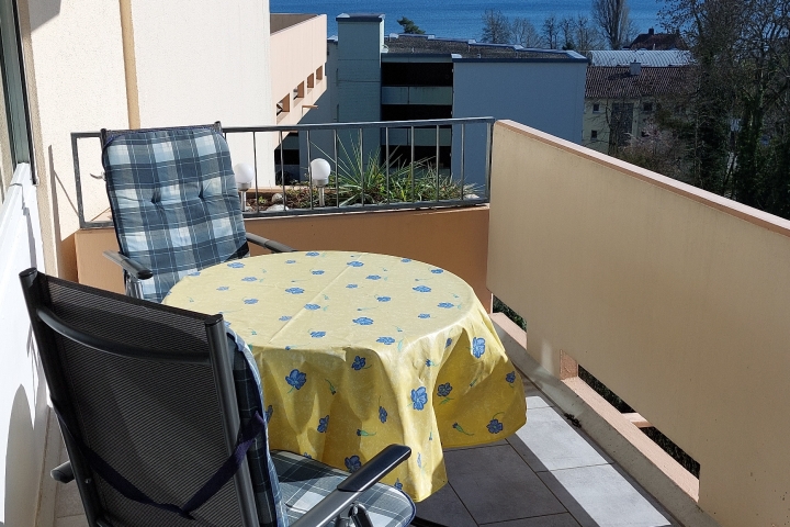 Balkon - herrliche Sicht auf Bodensee und Alpen