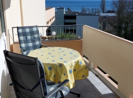 Balkon - herrliche Sicht auf Bodensee und Alpen