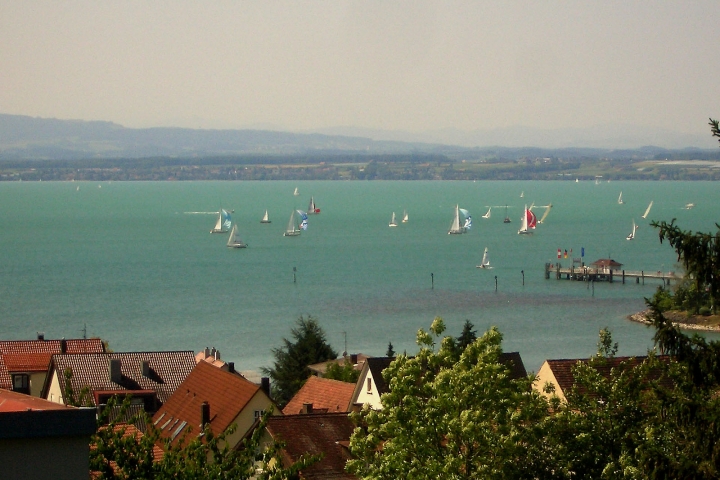 Segelregatta an der Schiffslandestelle  