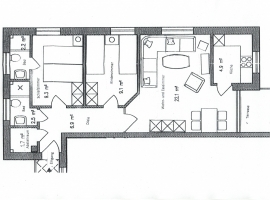 Raumaufteilung Wohnung 8    