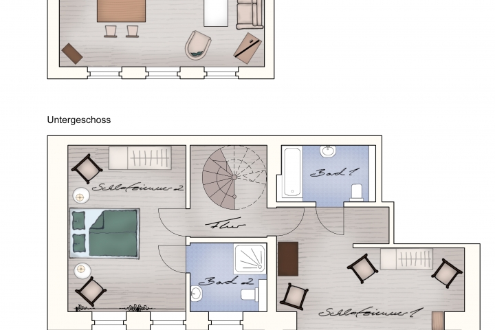 Grundriss Wohnung 2