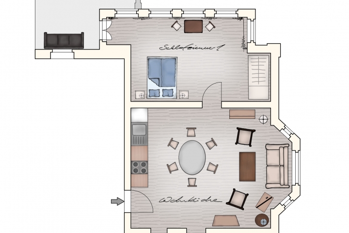 Grundriss Wohnung 3