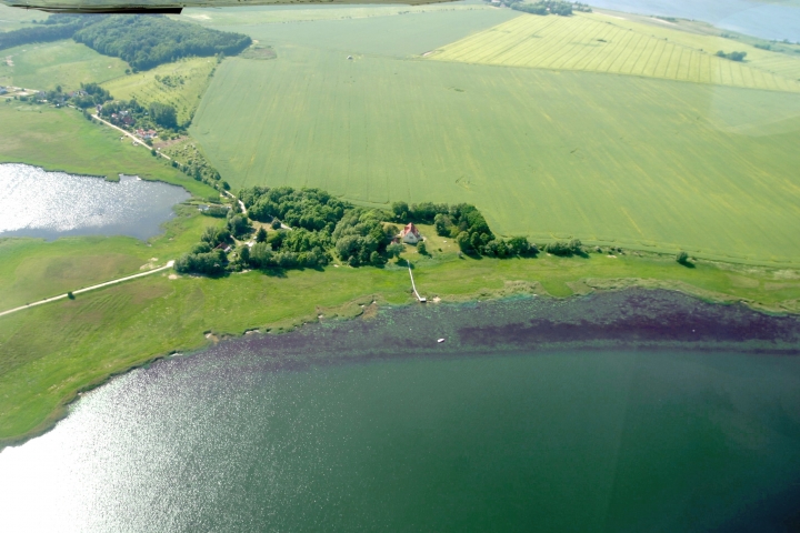 Vogelperspektive Gutshaus Grubnow