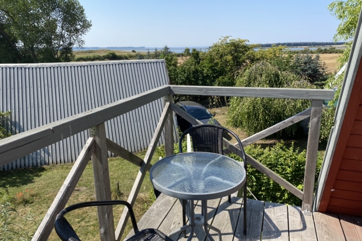 Blick vom Balkon auf die Wismarbucht. Tolle Sonnenuntergänge 
Im Herbst sind die Wildgänse zu beobachten 