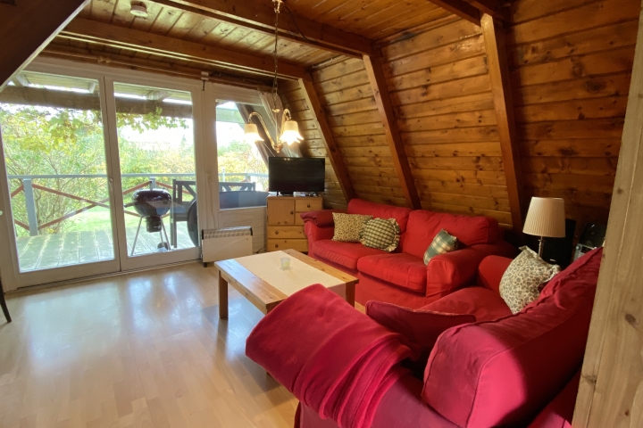 Wohnzimmer und Terrasse