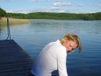 Unser Steg am Kleinen Prüßnicksee, ideal zum Sonnen,Schwimmen,Bootfahren,Entspannen und Angeln