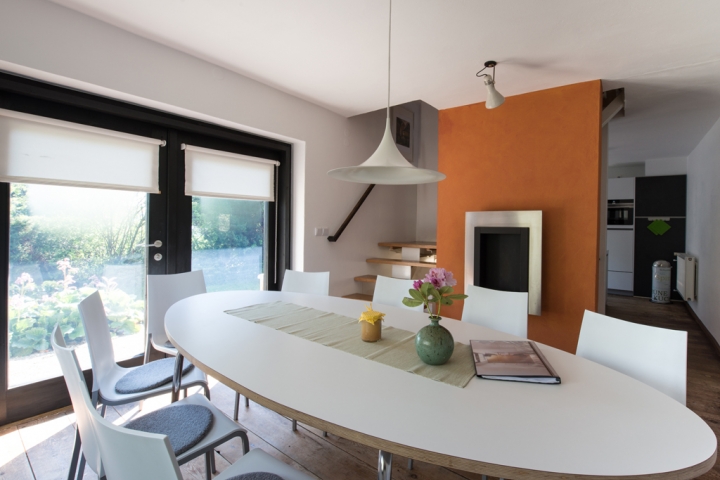 Speisezimmer mit Kamin