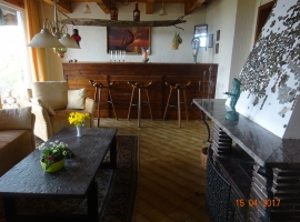 Kaminzimmer mit Blick zur Bar