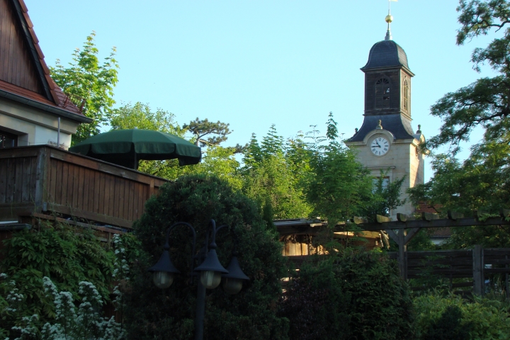 Der Blick vom Hof in Richtung Schloßturm