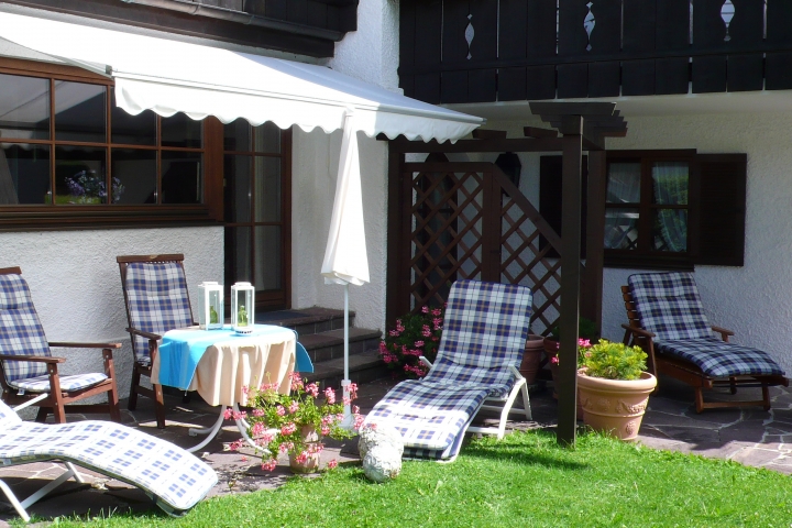Wohnung Alpspitz - Grosse gemütliche Terrasse