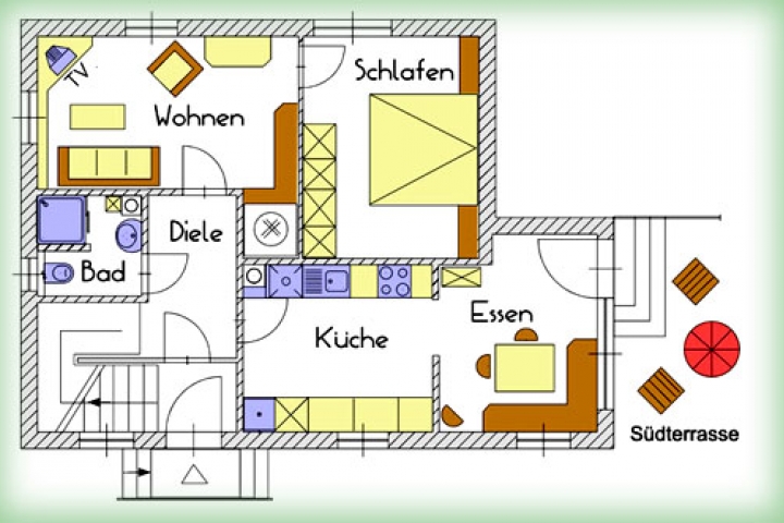 Grundriss der Ferienwohnung Alpenspitz