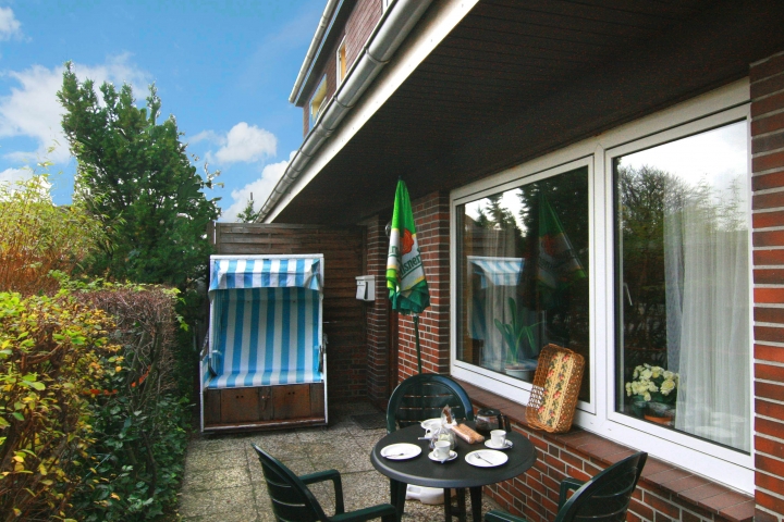 4 Fewos in ruhigem Haus | Terrasse einer Fewo des Hauses