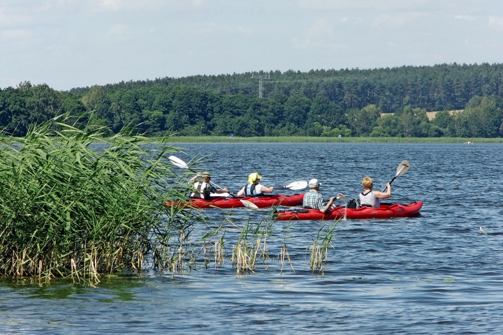 Wasserwanderer auf dem Woblitzsee