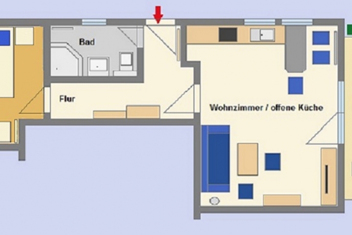 Grundriss Fewo ZühlenSee