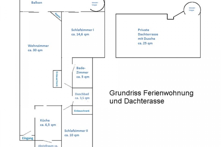 Grundriss Ferienwohnung