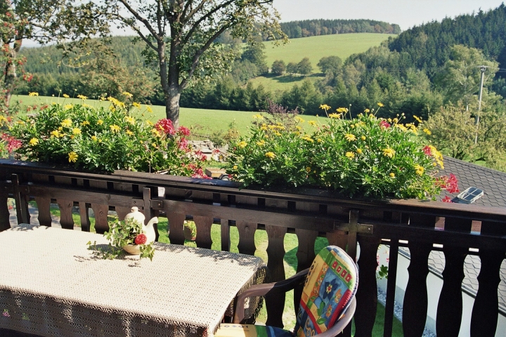 Ausblick vom Balkon