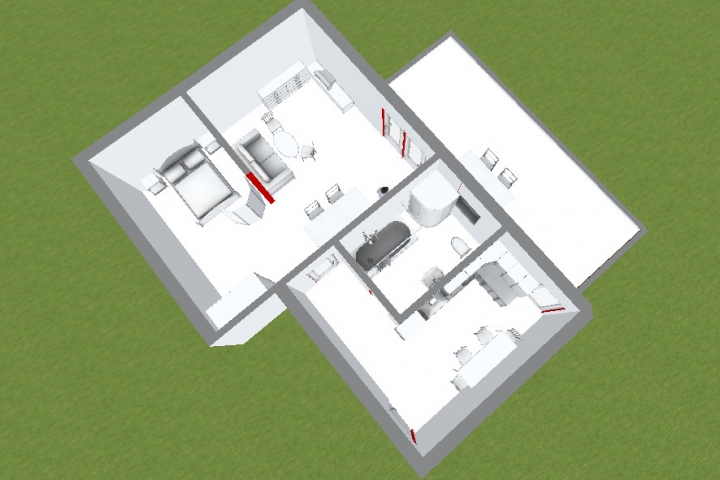 Grundriss 3-D Ansicht