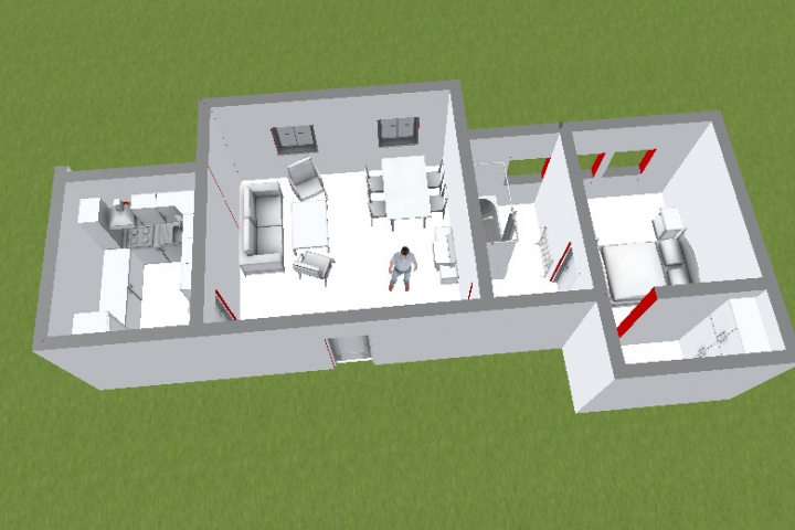 Grundriss 3-D Format