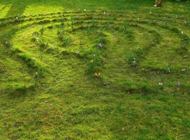 Labyrinth im Frühling