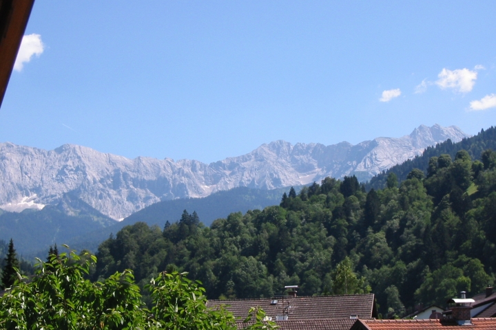 Blick vom Balkon