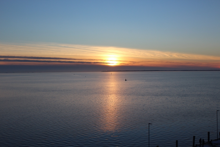 Ein Sonnenuntergang an der Nordsee in Dagebüll