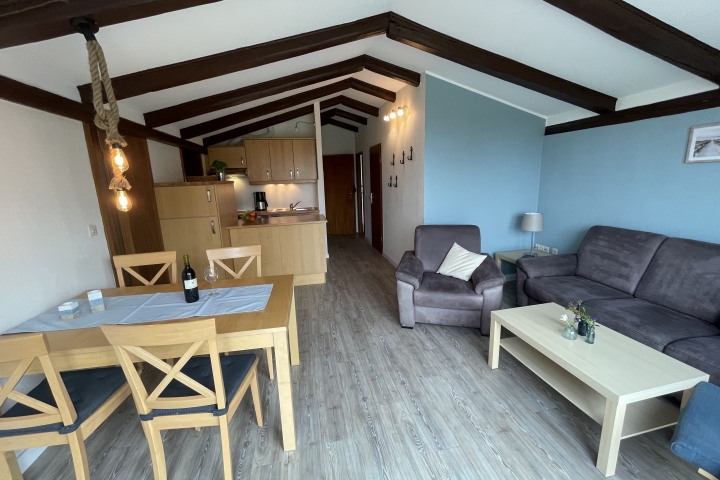 Wohnraum mit Küche Wohnung 2/17