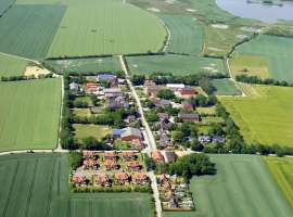 Unser kleines Dorf direkt am Naturschutzgebiet und der Ostsee