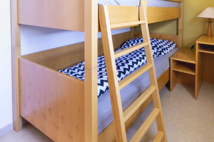 das dritte Schlafzimmer mit Stockbetten (200 x 60)