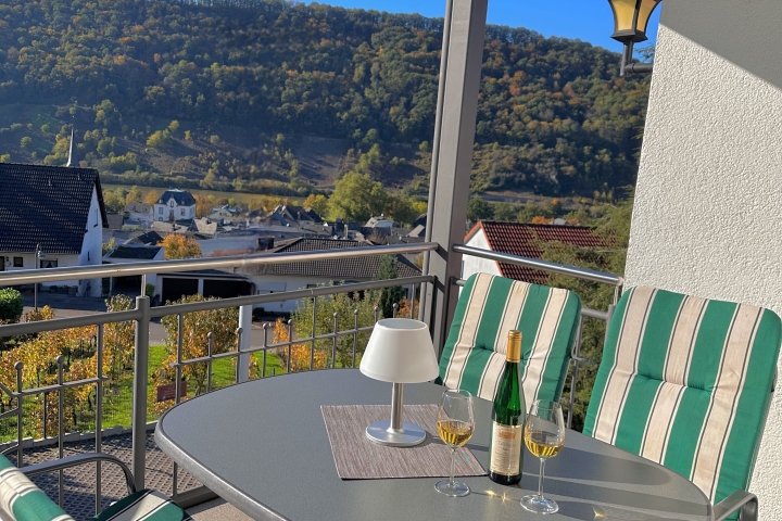 Balkon 1. Obergeschoss Moselpanorama