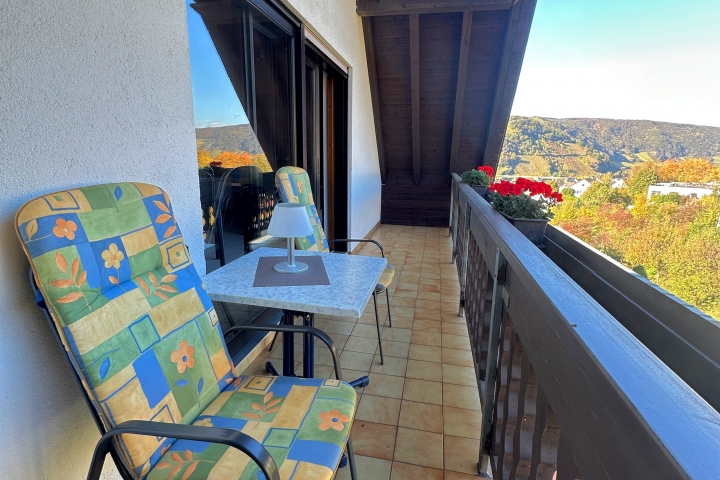 Großer Süd/West Balkon mit Blick in die Weinberg und das Moseltal