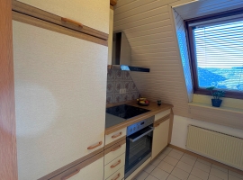 Küche mit Cerankochfeld der FEWO Traumblick NR12